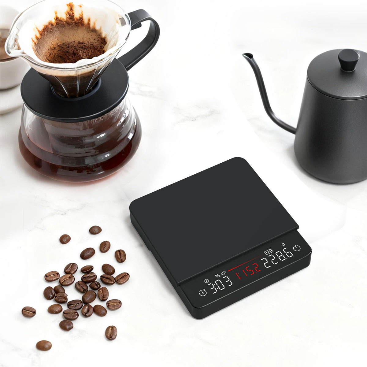 Espresso Coffee Scale with Timer 0.1g Precision Shot Scale