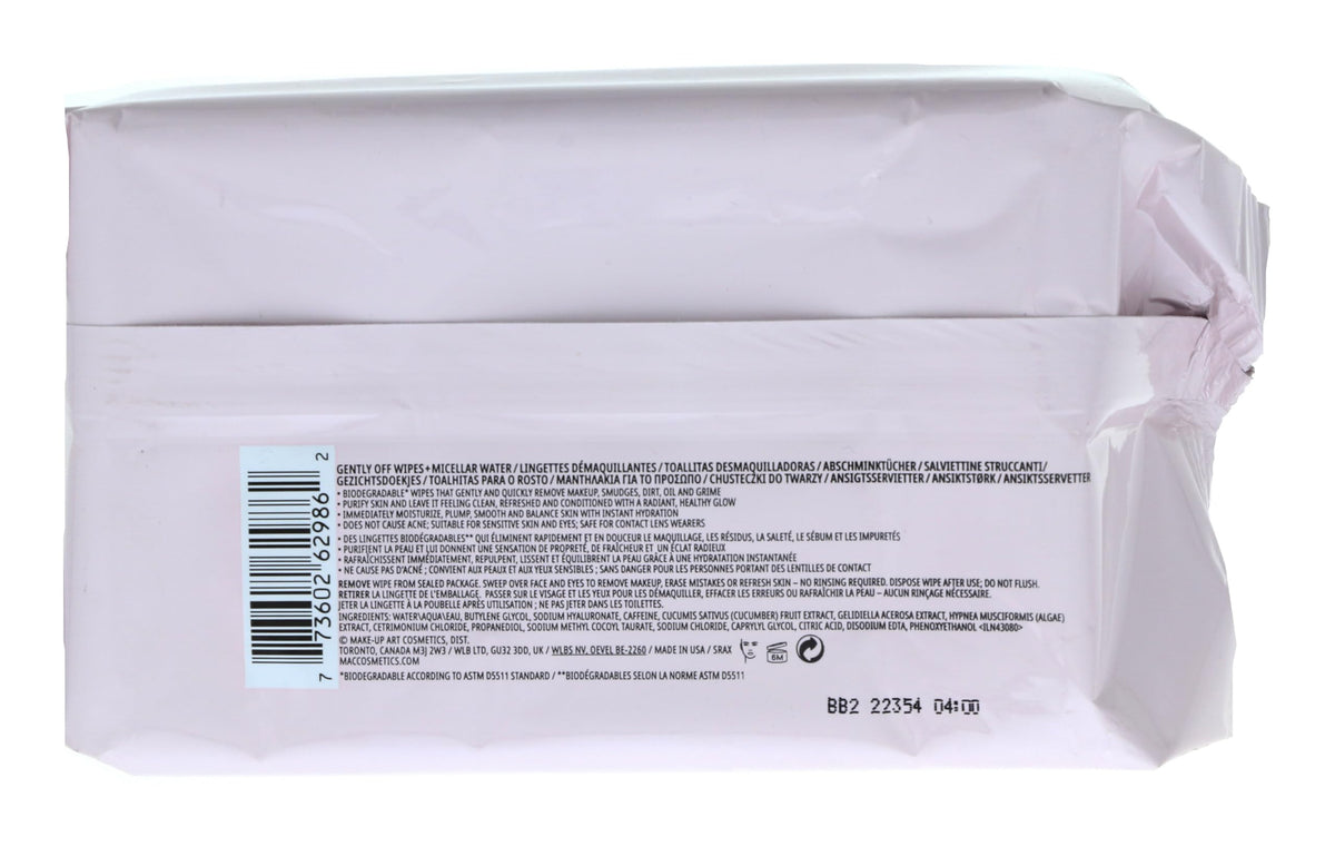 MAC Gently Off Wipes + Micellar Water