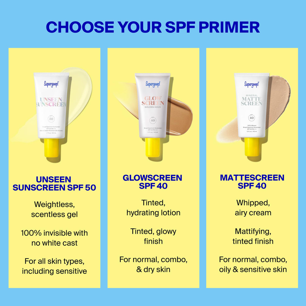 Supergoop! Unseen Sunscreen for Face, SPF 50 Clear & Invisible, 1.7oz