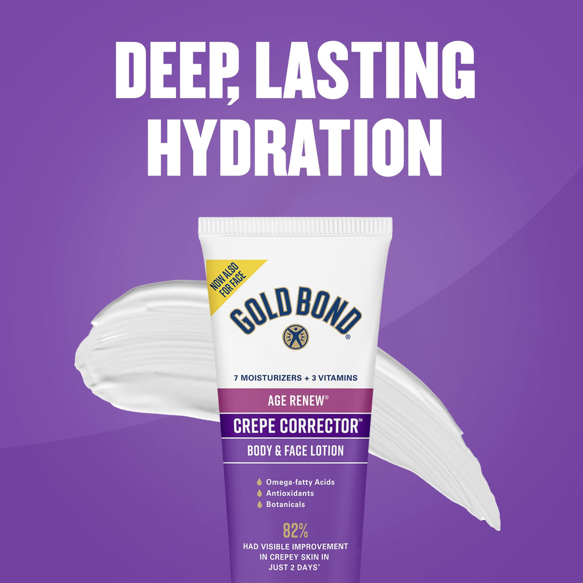 Gold Bond Age Renew Crepe Corrector Body Lotion, Replenishing & Smoothing Formula, Gold Bond Crepe Corrector Body Lotion, 8 oz
