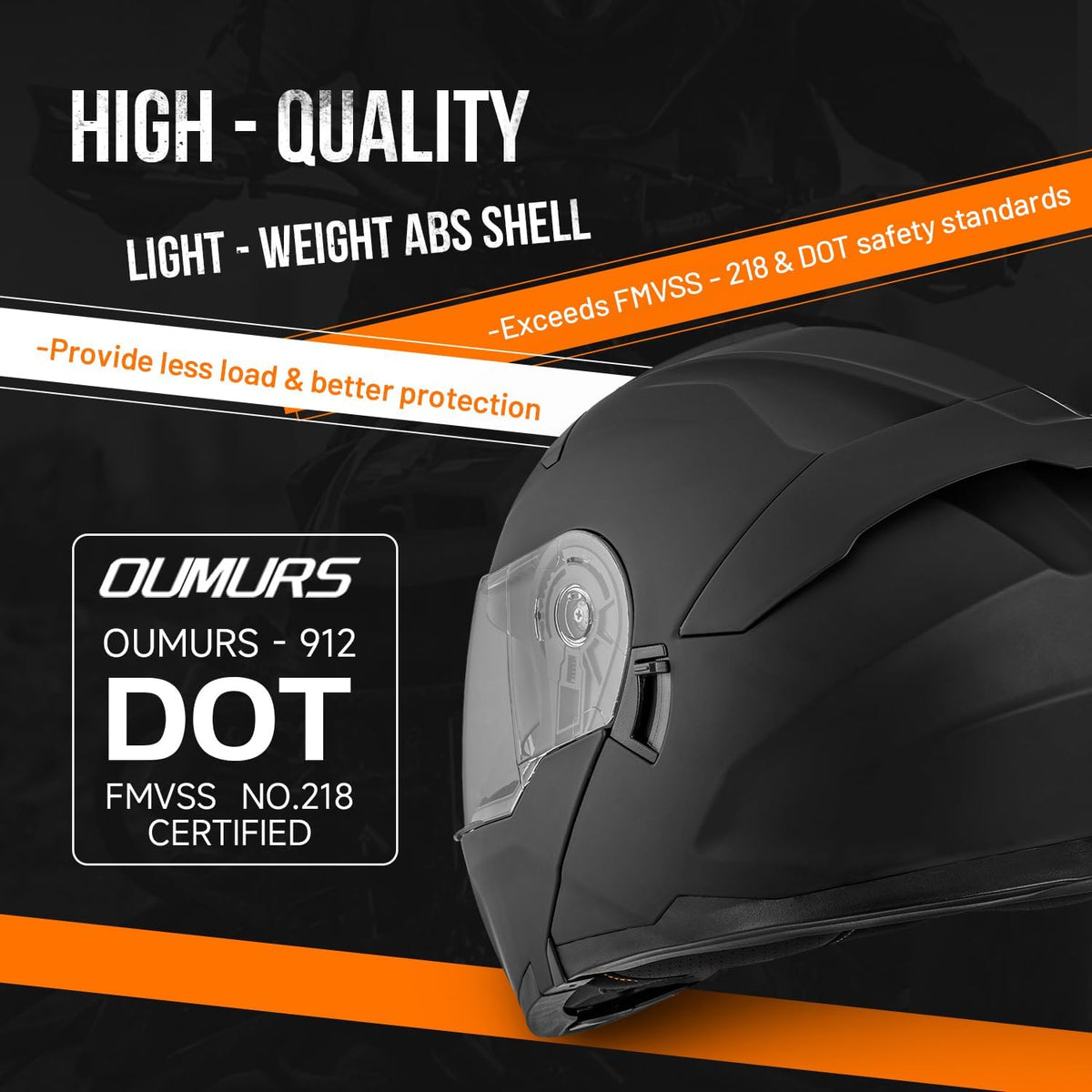 Modular Motorcycle Helmets Full Face Flip up Street Bike Motorcycle Helmet for Unisex Adult Model 912