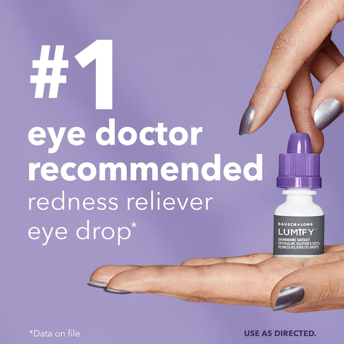 Lumify Redness Relief Eye Drops, Whiter & Brighter Looking Eyes, 0.08 oz