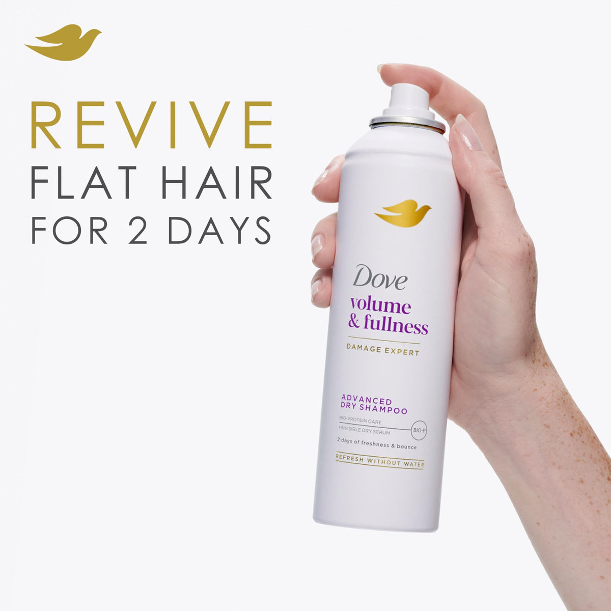 Dove Dry Shampoo Spray, Hair Volume & Fullness, Absorbs Oil, 5 oz (2-Pack)