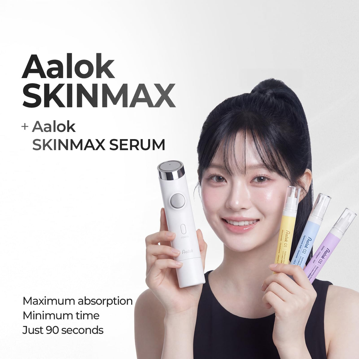 Aalok SKINMAX Facial Device (02 Hydrating Soothing, Device + Serum)