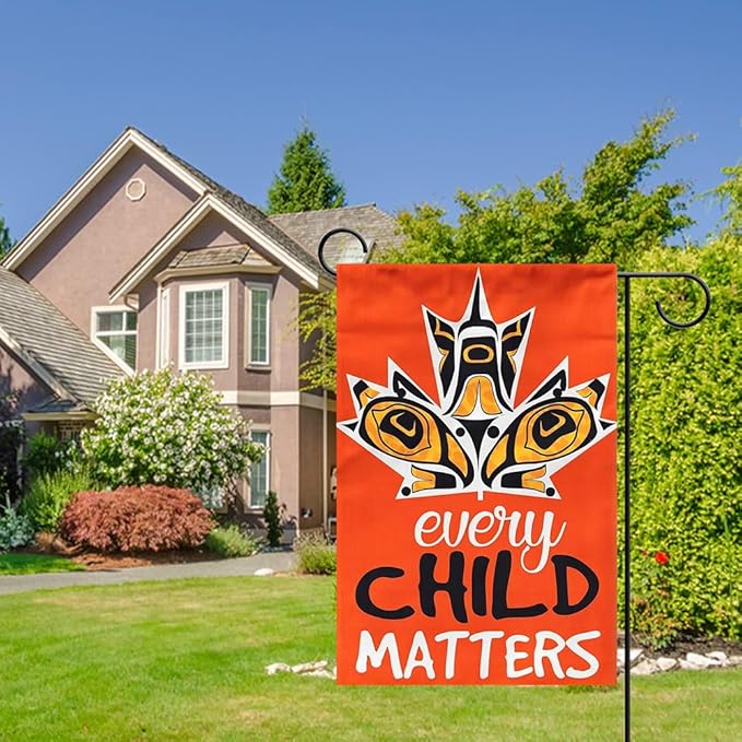 Canada Orange Indigenous 12x18 Inch Garden Flag Banner