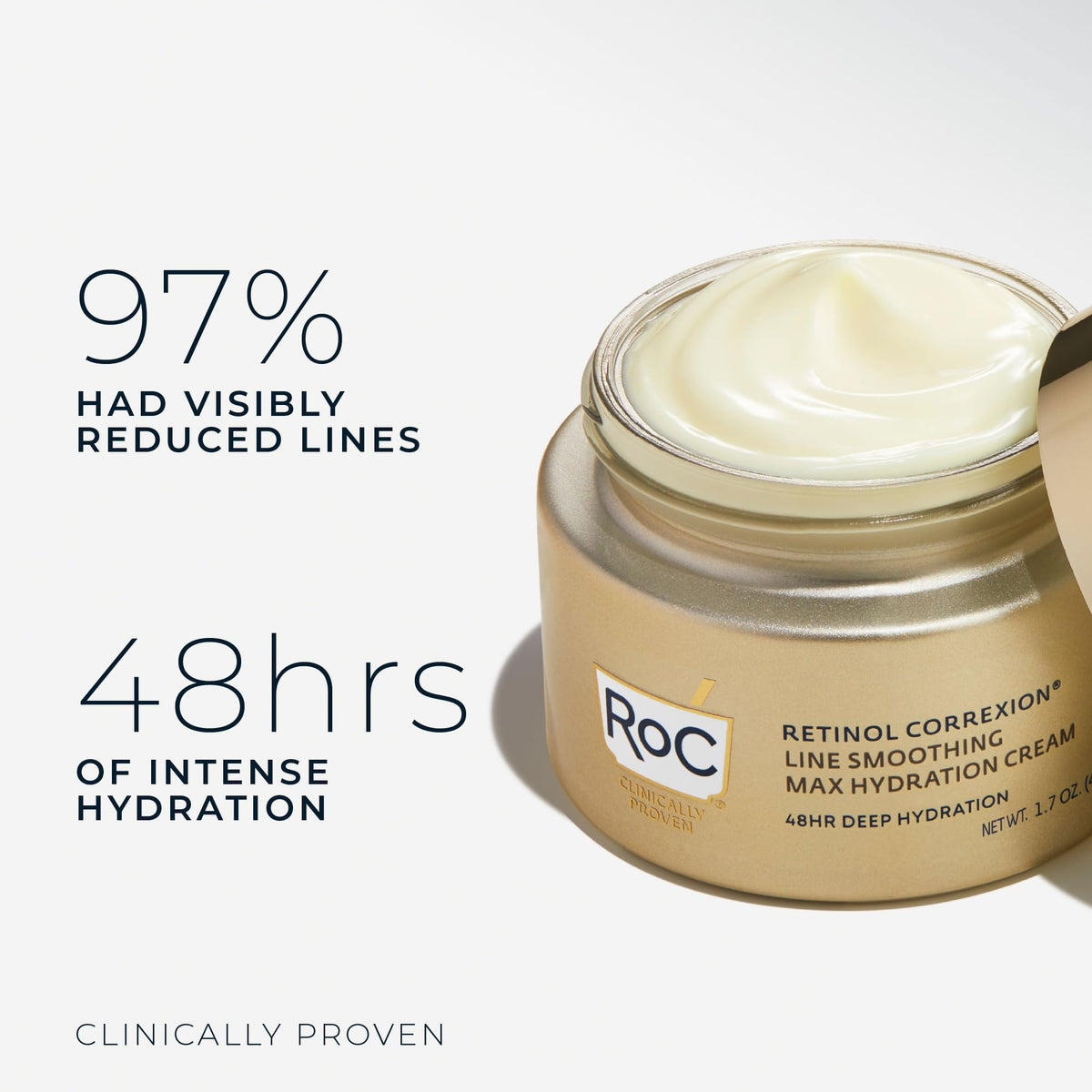 RoC Retinol Correxion Max Daily Hydration Face Moisturizer, Hyaluronic Acid