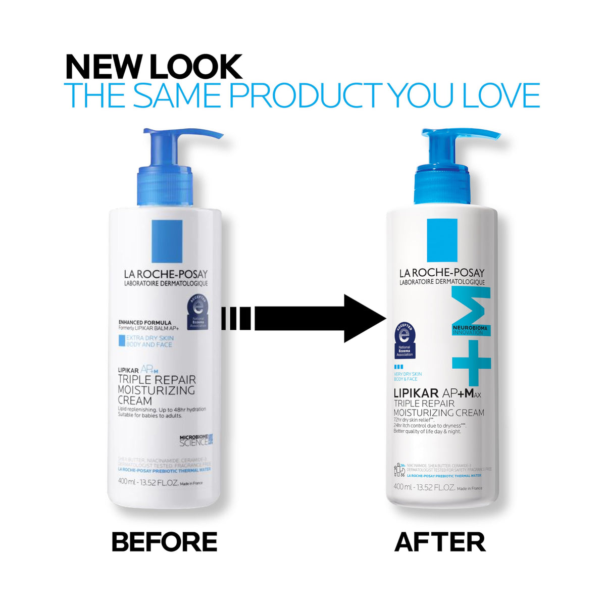 La Roche-Posay Lipikar AP+Max Triple Repair Moisturizing Body Cream,13.52oz