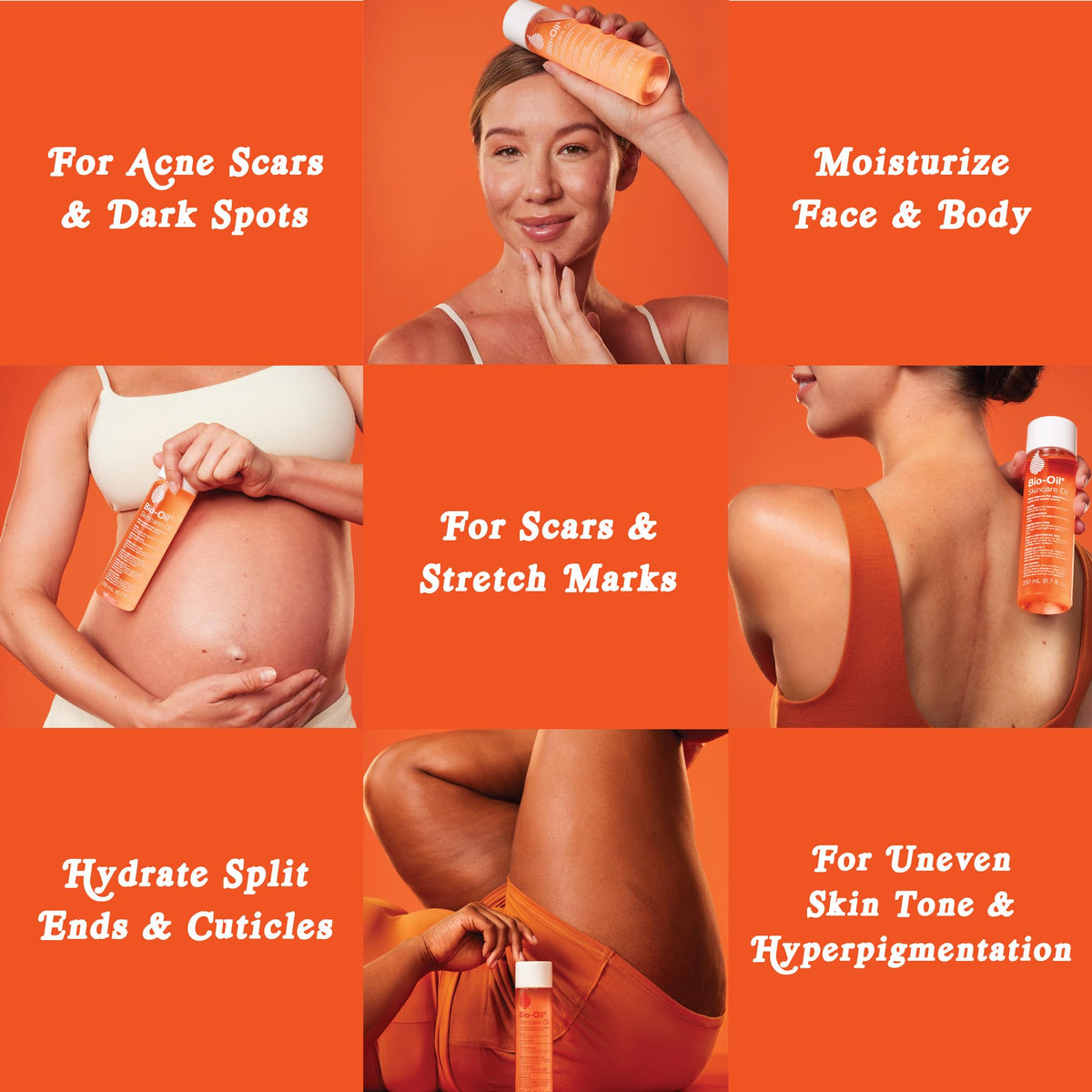 Bio-Oil Skincare Body Oil Serum, Scars & Stretch Marks, 6.7 fl oz