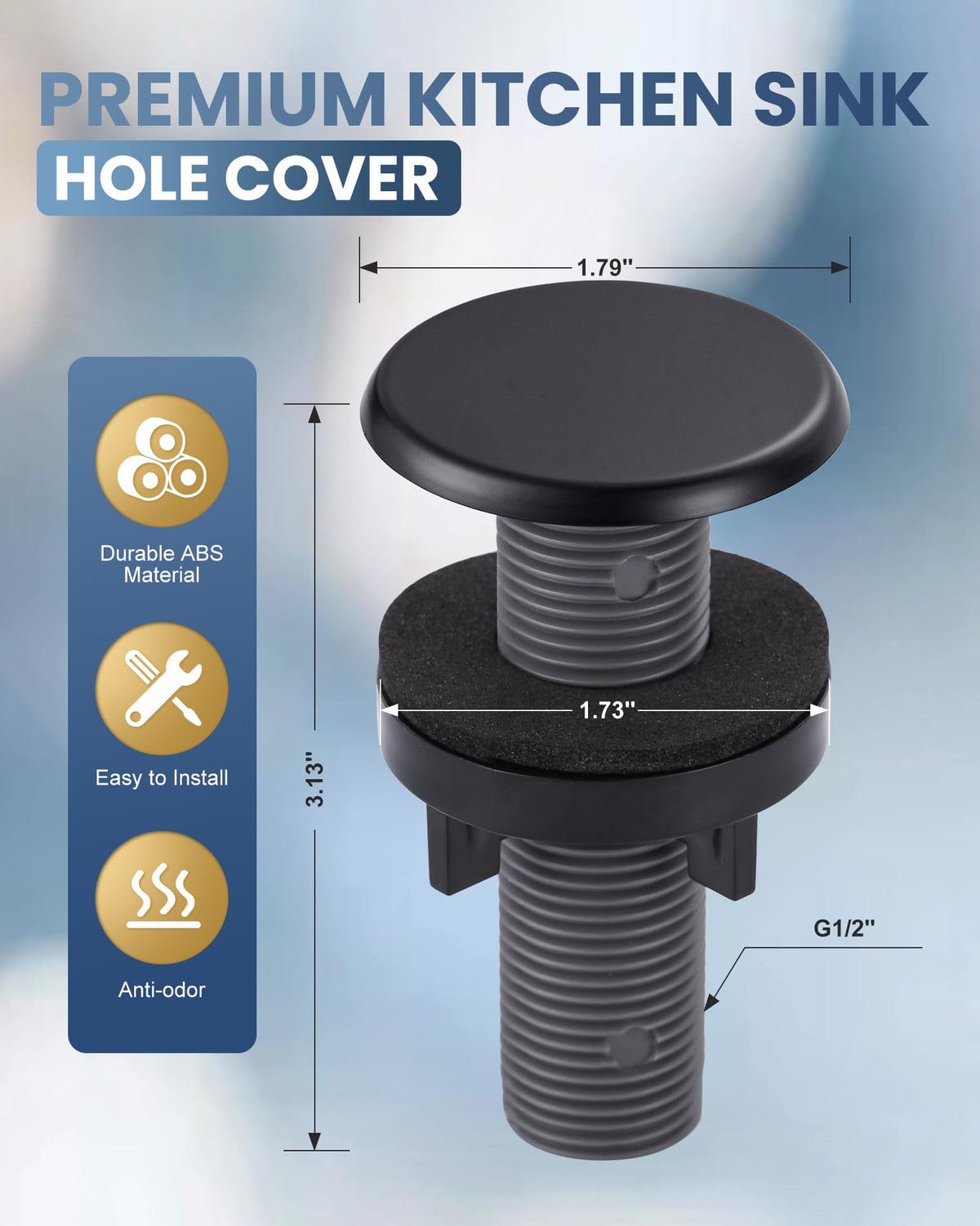 ARCORA Sink Hole Cover, for Ktichen Faucet and Soap Dispenser