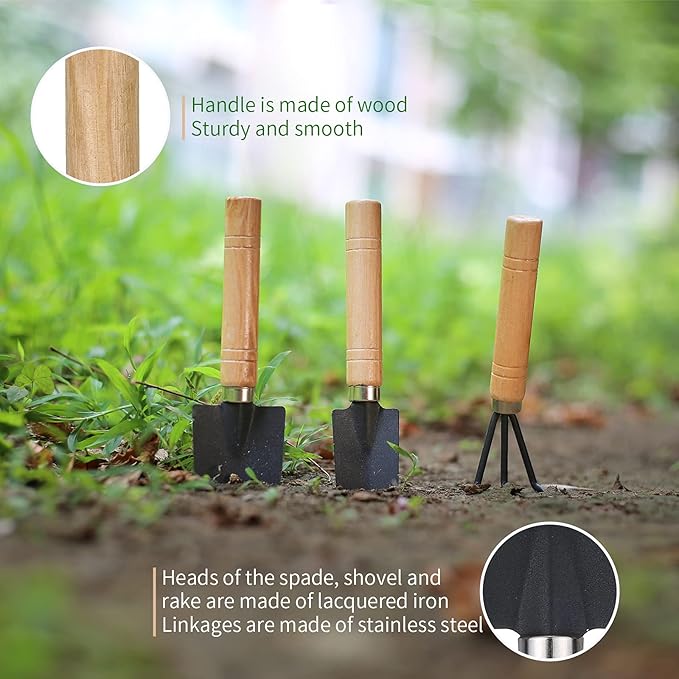 5Pcs Succulent Tools,Mini Garden Tools,Pruning Scissors as Plant Accessories, Gardending Hand Tools Kit for Seedling Soil,Caring Succulent,Houseplent,Bonsi,Gifts for Woman and Man
