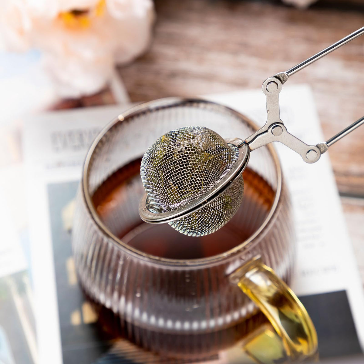 Yinder 40 Pcs Snap Ball Tea Infuser Stainless Steel, Silver