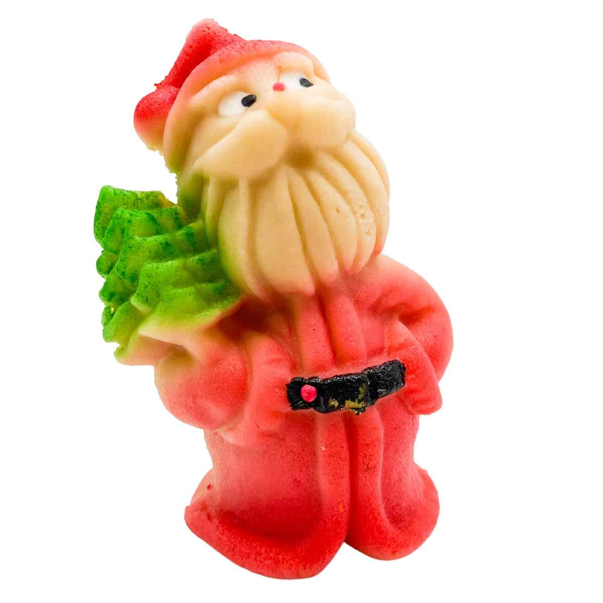 Needzo Santa Shaped Marzipan for Christmas, Delicious Almond Candy Snacks, Holiday Treats for Men and Women, 3.52 Ounces