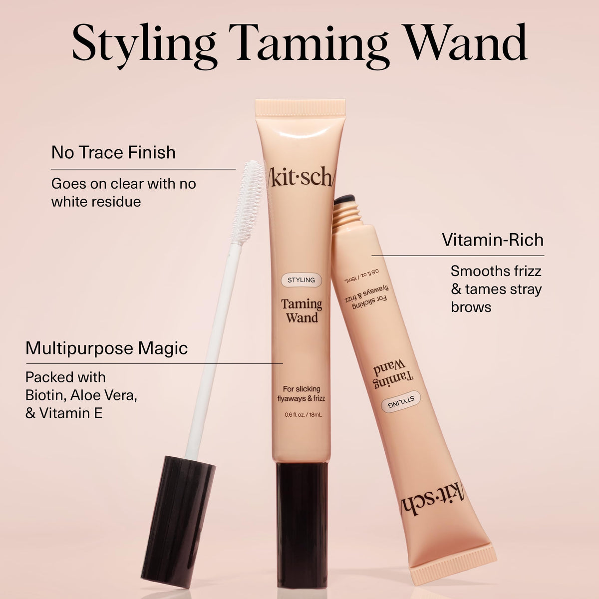 Kitsch Hair Taming Wand – With Biotin, Aloe & Vitamin E - 18mL