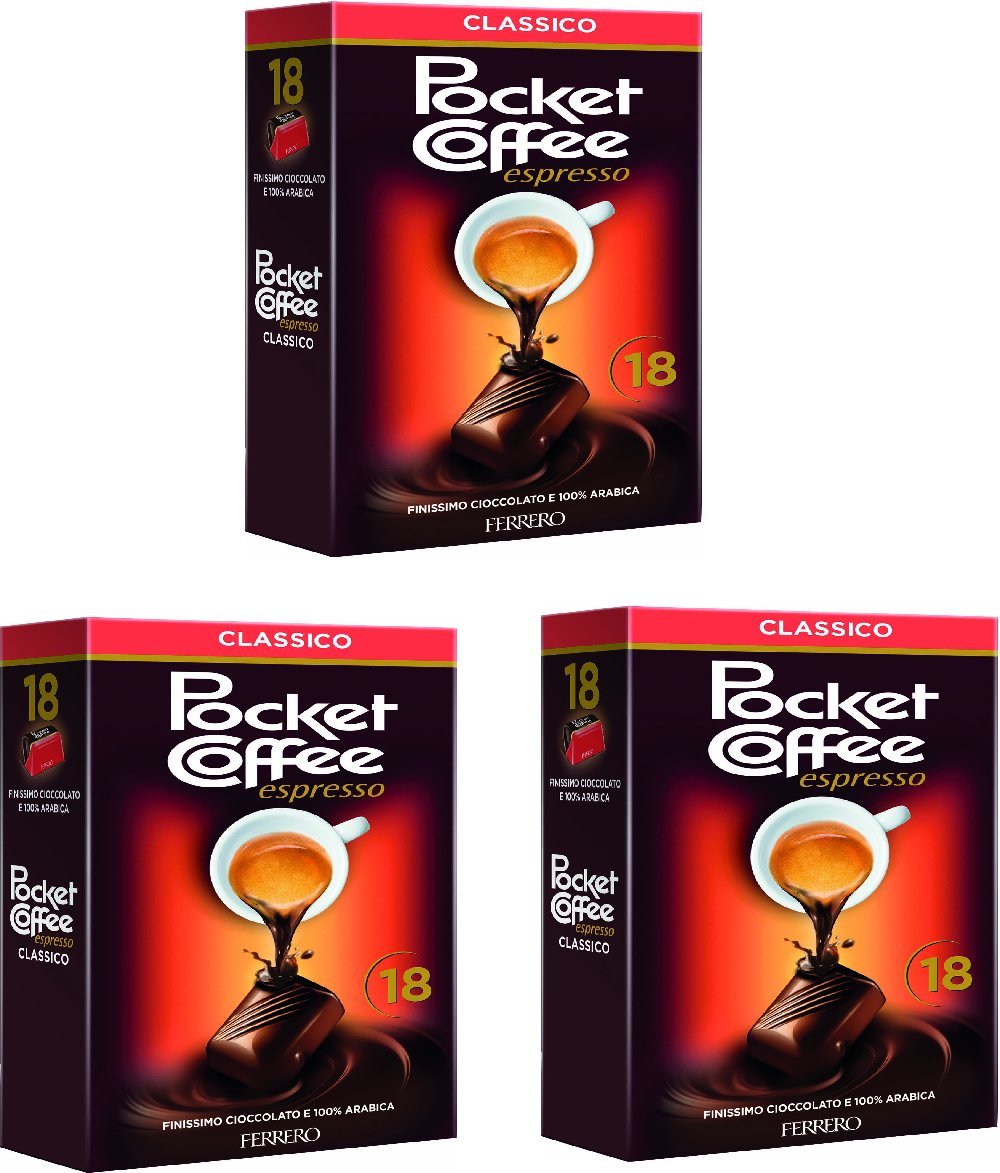 Ferrero: Classic Pocket Coffee 18 piece ,225g (pack of 3)