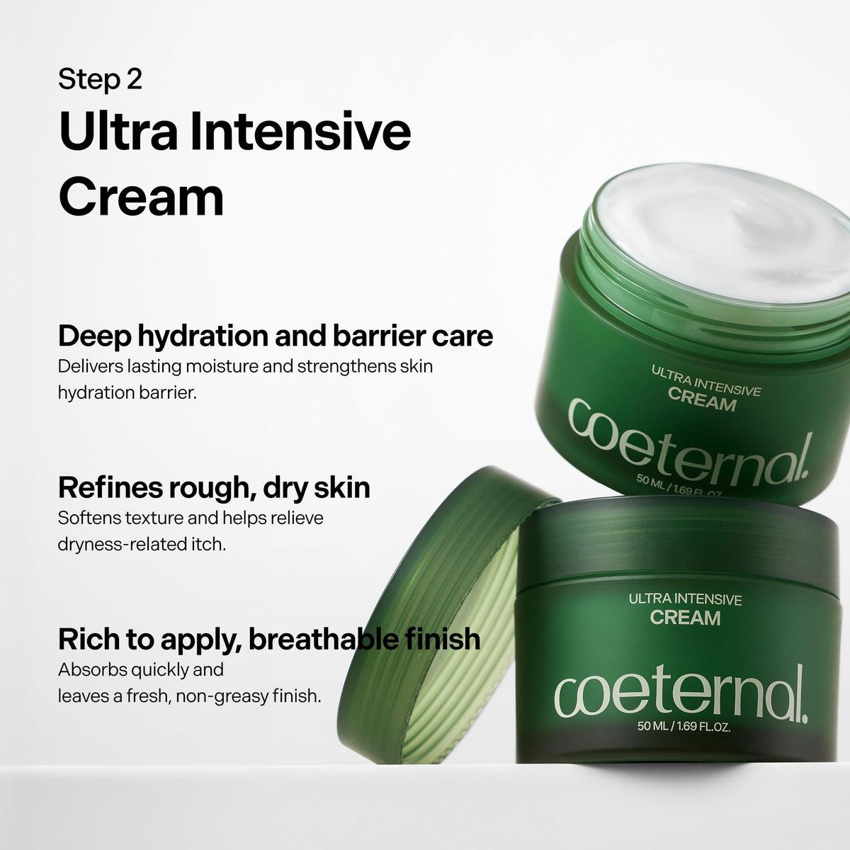 coeternal Reset + Restore Set, Seaweed Detox Wash Off Mask and Ultra Intensive Cream, Korean Skincare