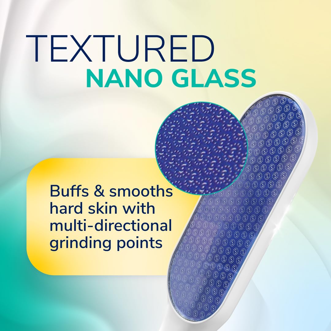 Dr. Scholl's Foot Callus Remover, Nano Glass Foot File, Soft Smooth Feet