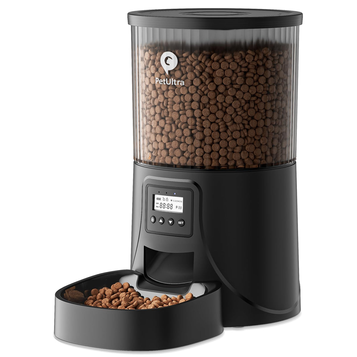 PETULTRA Automatic Cat Feeder: 4L Timed Cats Food Dispenser Programmable