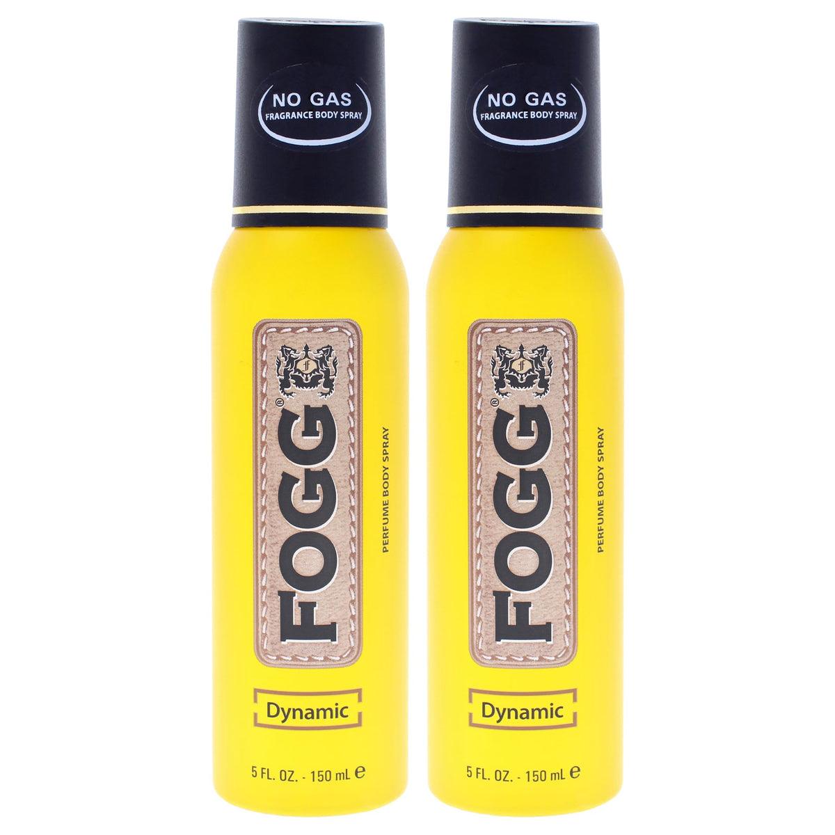 Dynamic by Fogg - Body Spray for Men - Fresh Spicy Aromatic Perfume-Based Body Mist for Men - Vibrant Top Notes of Apple and Orange - 2 pc
