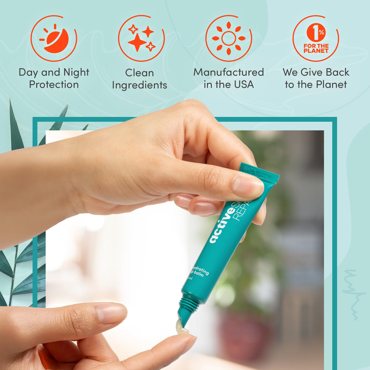 Active Skin Repair Hydrating Lip Balm with Hyaluronic Acid, 10 ml