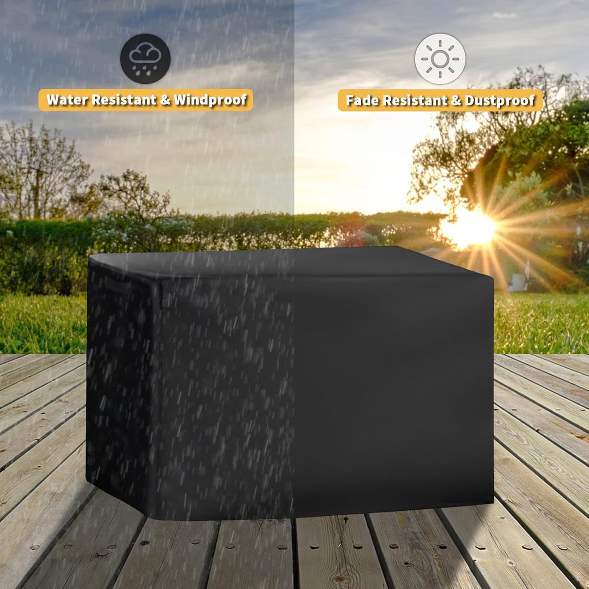 Grill Cover for Charbroil Grill2Go X200 Single Burner Gas Grill, Heavy-Duty 600D Tabletop BBQ Cover for CharBroil 1-Burner Portable Propane Gas Grill 17402049