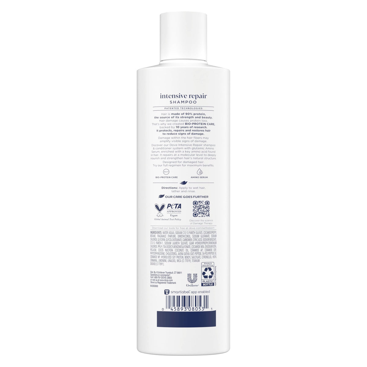 Dove Intensive Repair Shampoo for Damaged Hair & Breakage 12oz 4ct
