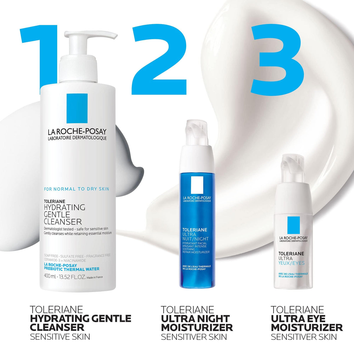 La Roche-Posay Toleriane Dermallergo Night Cream with Vitamin E 1.35oz