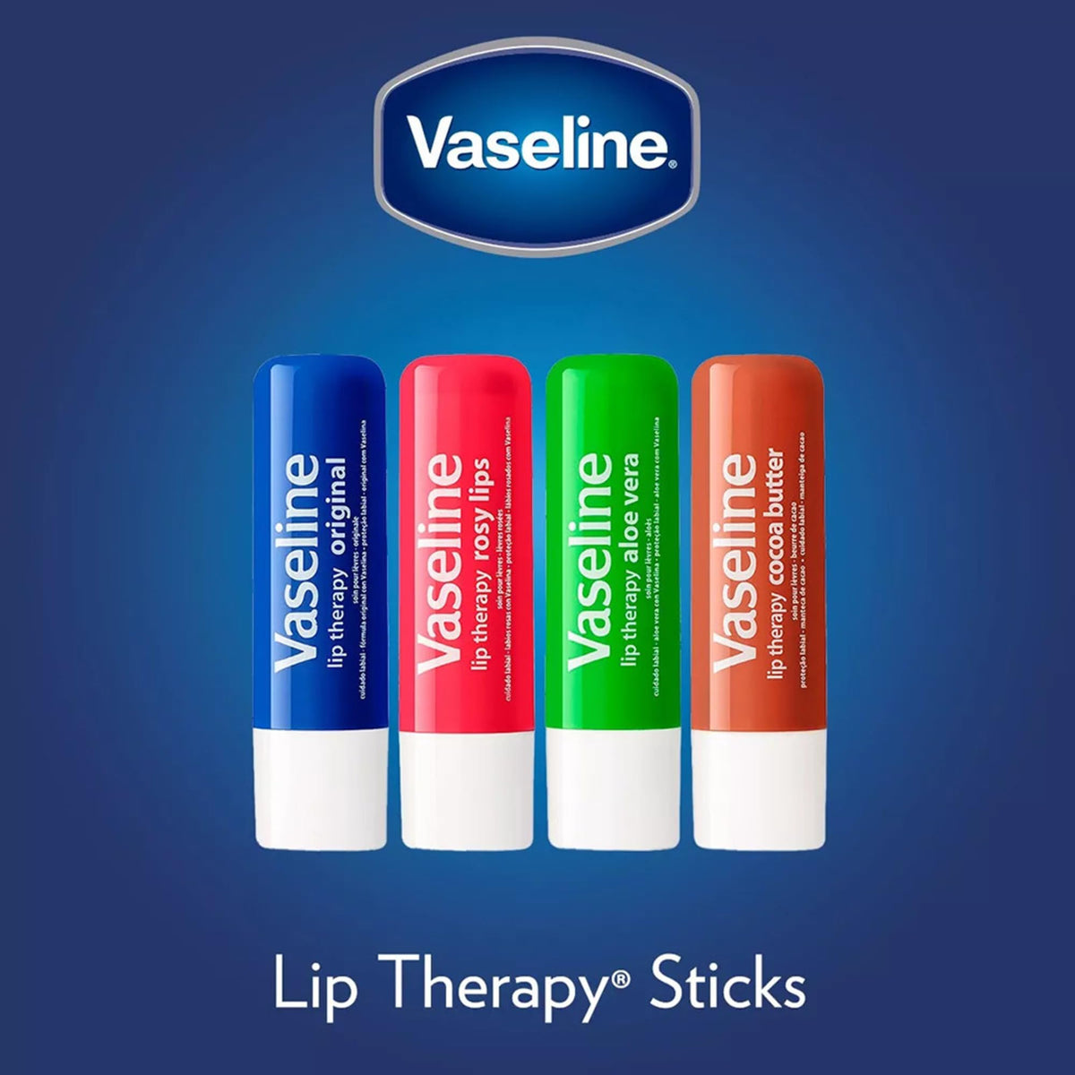 Vaseline Lip Therapy original with petroleum jelly 4.8g