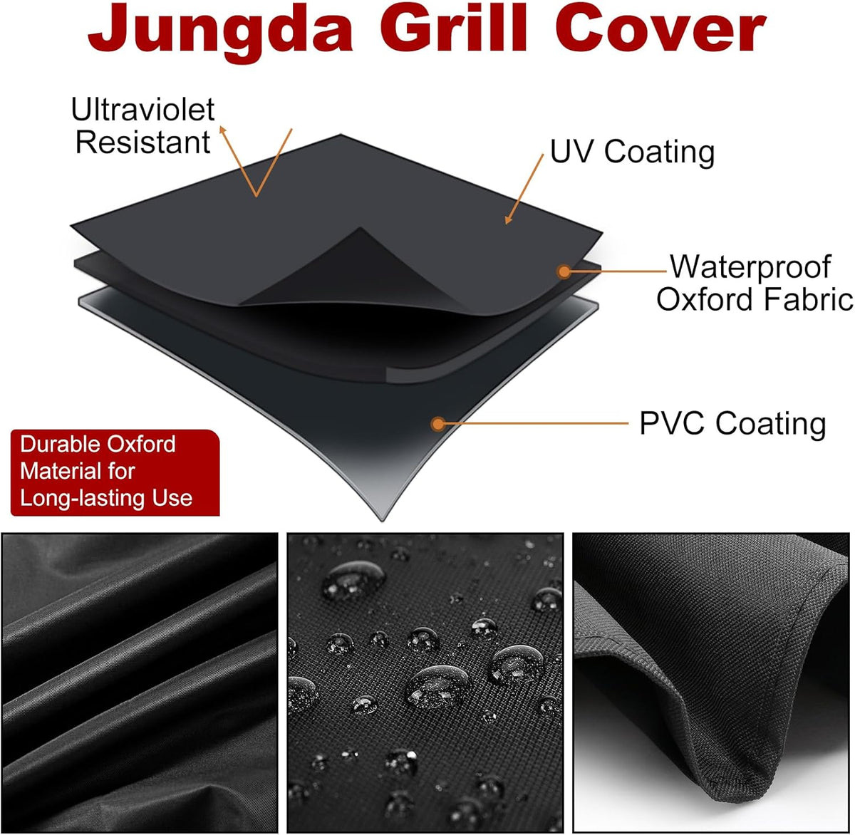 Grill Cover for Royal Gourmet GD401 GD402 4-Burner Gas Grill Griddle Combo,Outdoor Flat Top Griddle Cover for Royal Gourmet GD401C GD403 4 Burner Griddle - 66 X 23 X 36 Inch