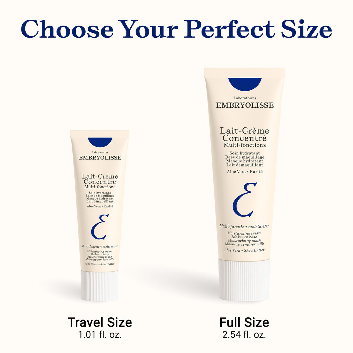 Embryolisse Lait-Crème Concentré Face Moisturizer and Makeup Primer, French Face Cream With Shea Butter & Aloe Vera, 2.54 Fl Oz