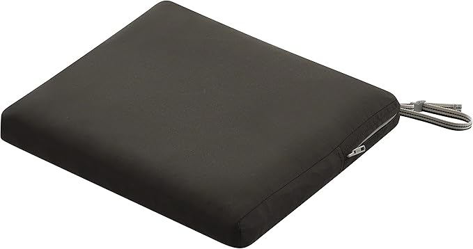 Classic Accessories Ravenna Water-Resistant Patio Chair Seat Cushion, 18 x 18 x 2 Inch, Espresso, Patio Furniture Cushions