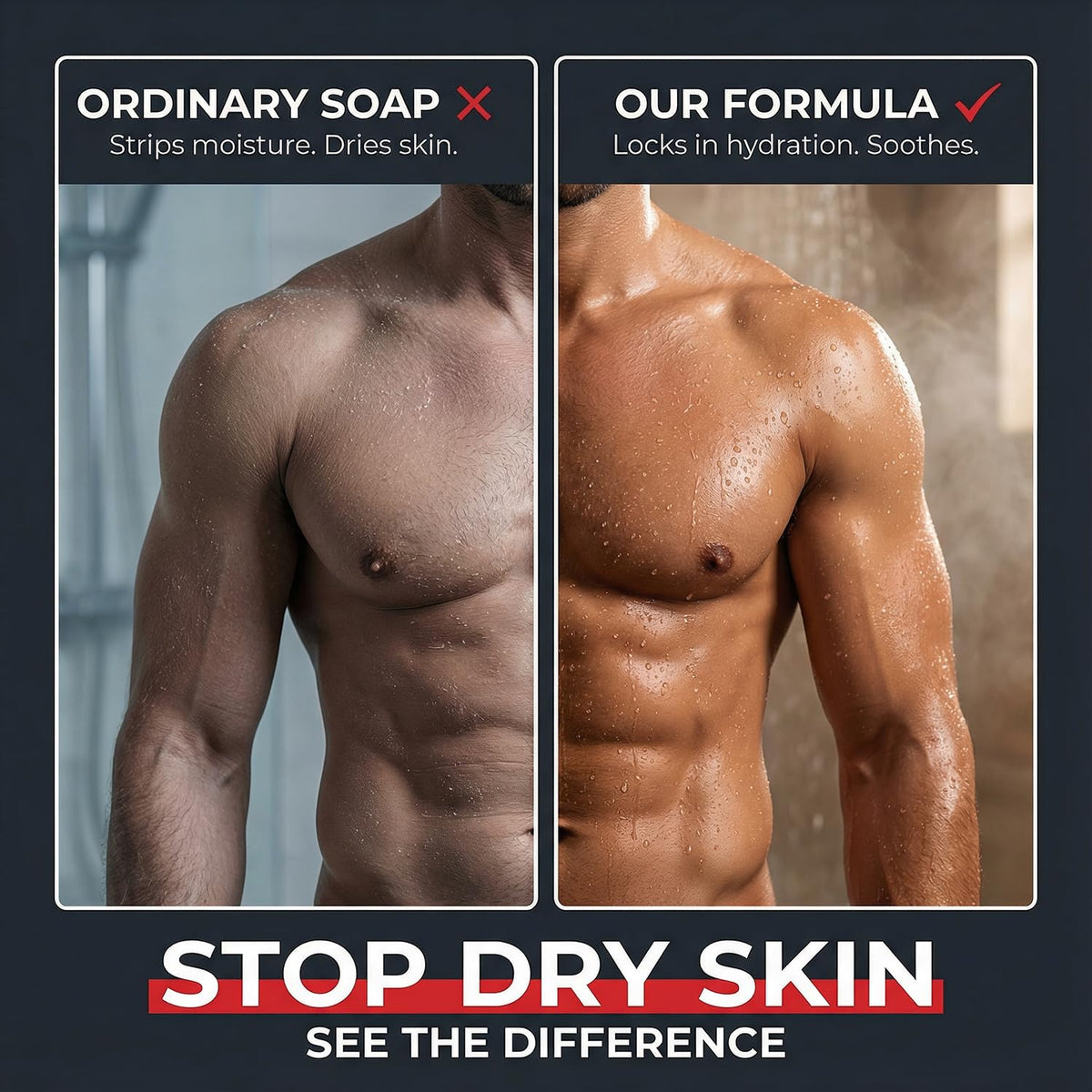 Dead Sea Collection Sandalwood Men’s Body Wash – 3 in 1 Body Wash for Men for Hair, Face & Body – Moisturizing Shower Gel with Dead Sea Minerals – Pack of 2 (33.8 fl oz each)