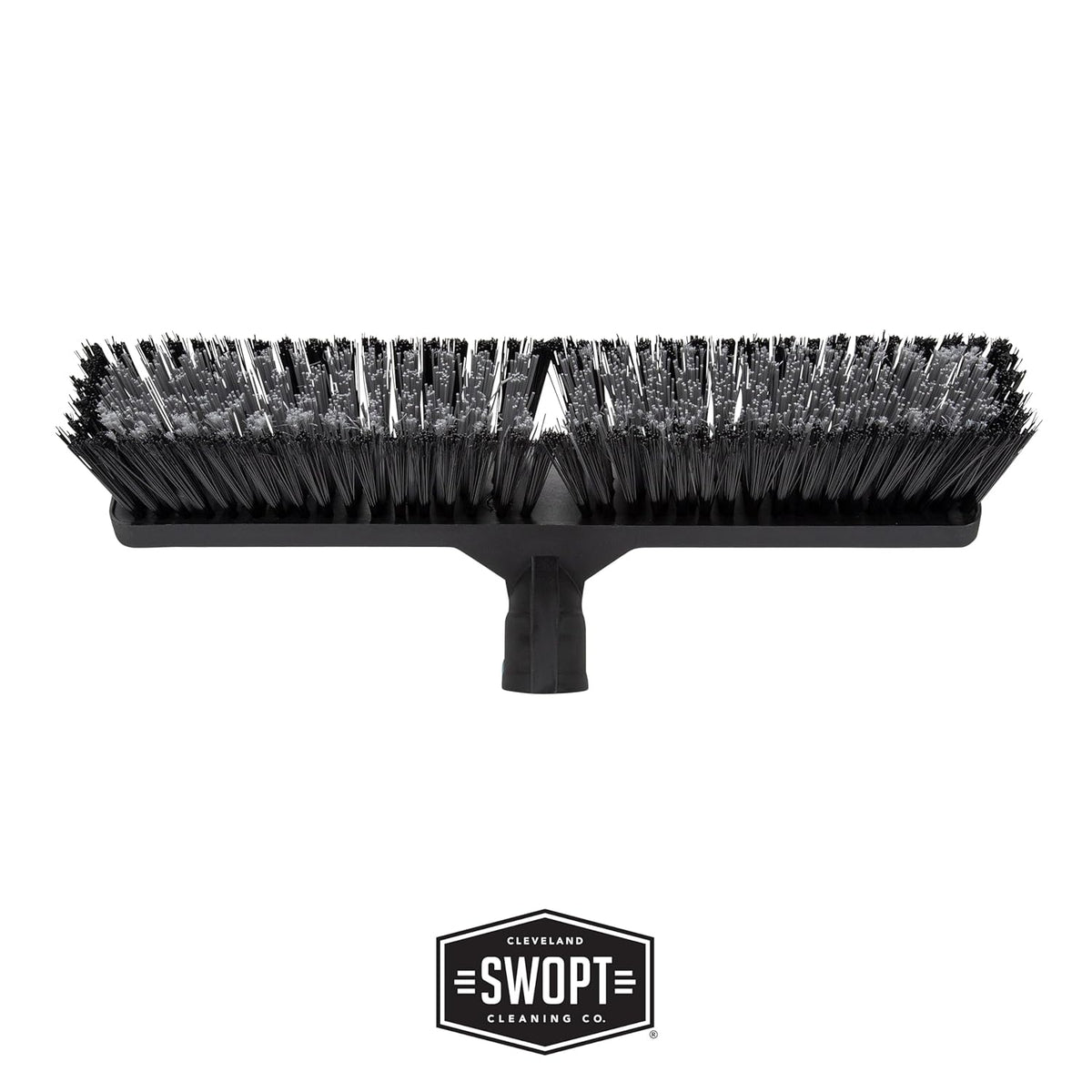 SWOPT 18” Standard Multi-Surface Push Broom Head — Indoor and Outdoor Push Broom — Cleaning Head Interchangeable with All SWOPT Cleaning Products for More Efficient Cleaning and Storage