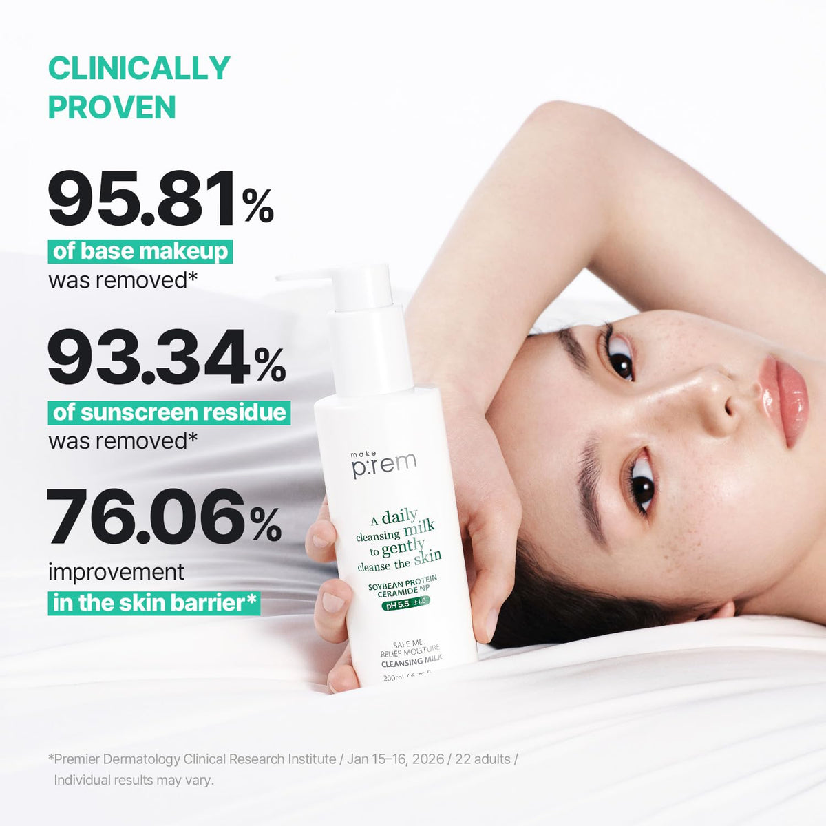 MAKE P:REM Safe Me. Relief Moisture Cleansing Milk, 3.38 fl.oz. (Refill)