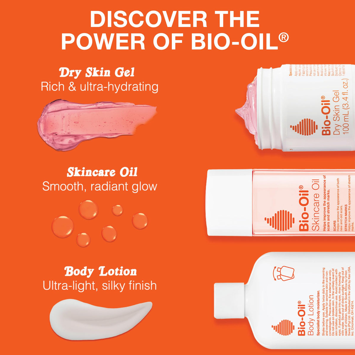 Bio-Oil Skincare Body Oil Serum, Scars & Stretch Marks, 6.7 fl oz