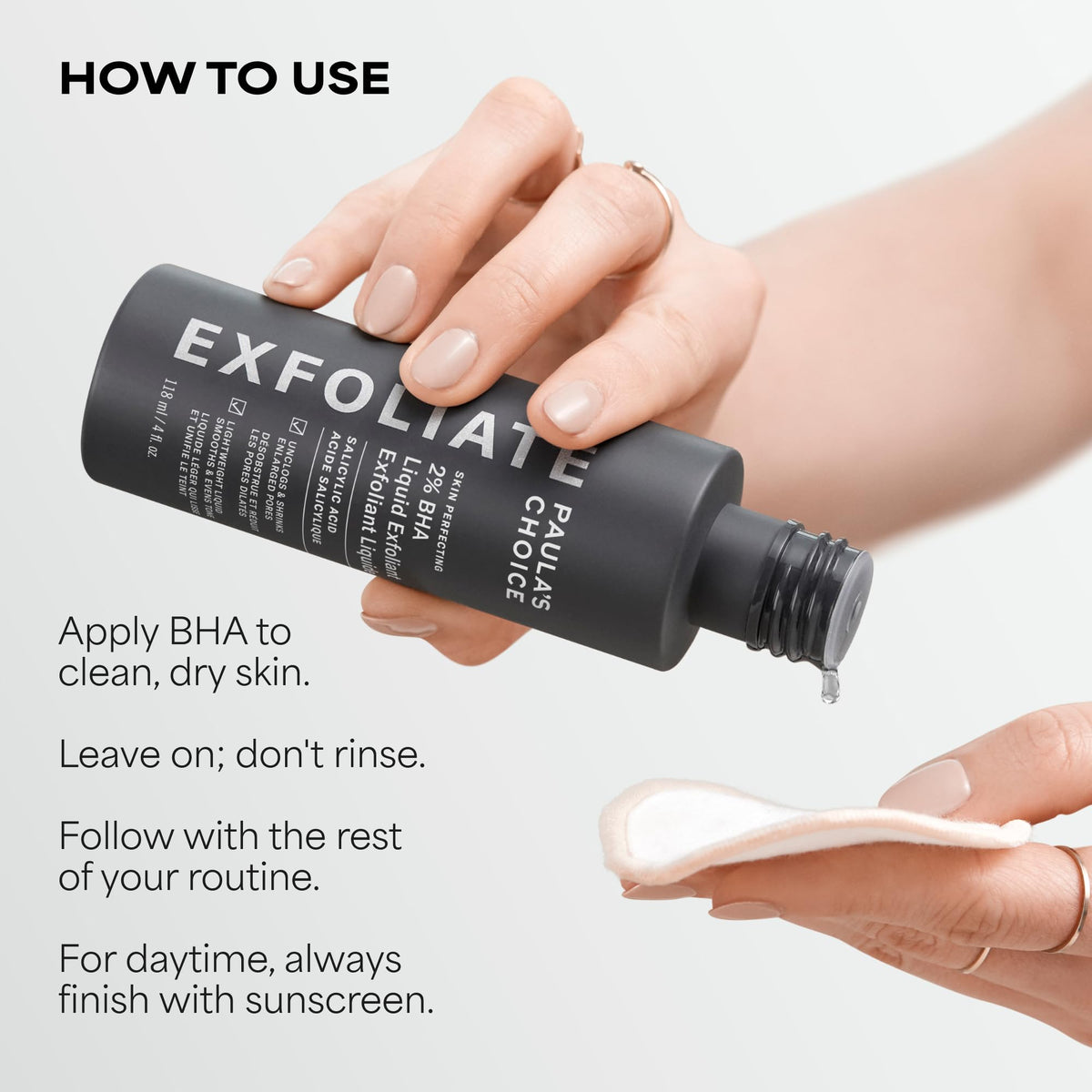 Paula's Choice SKIN PERFECTING 2% BHA Liquid Leave-On Exfoliant, 4 Fl Oz