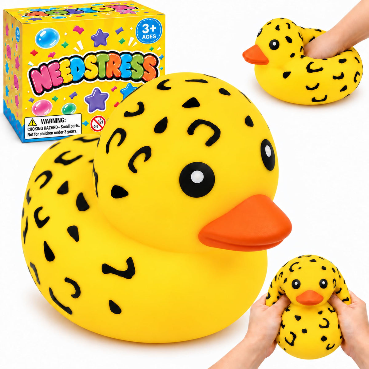 Jumbo Duck Squishy, Giant Soft Slow Rising Duck Stress Relief Squeeze Toy