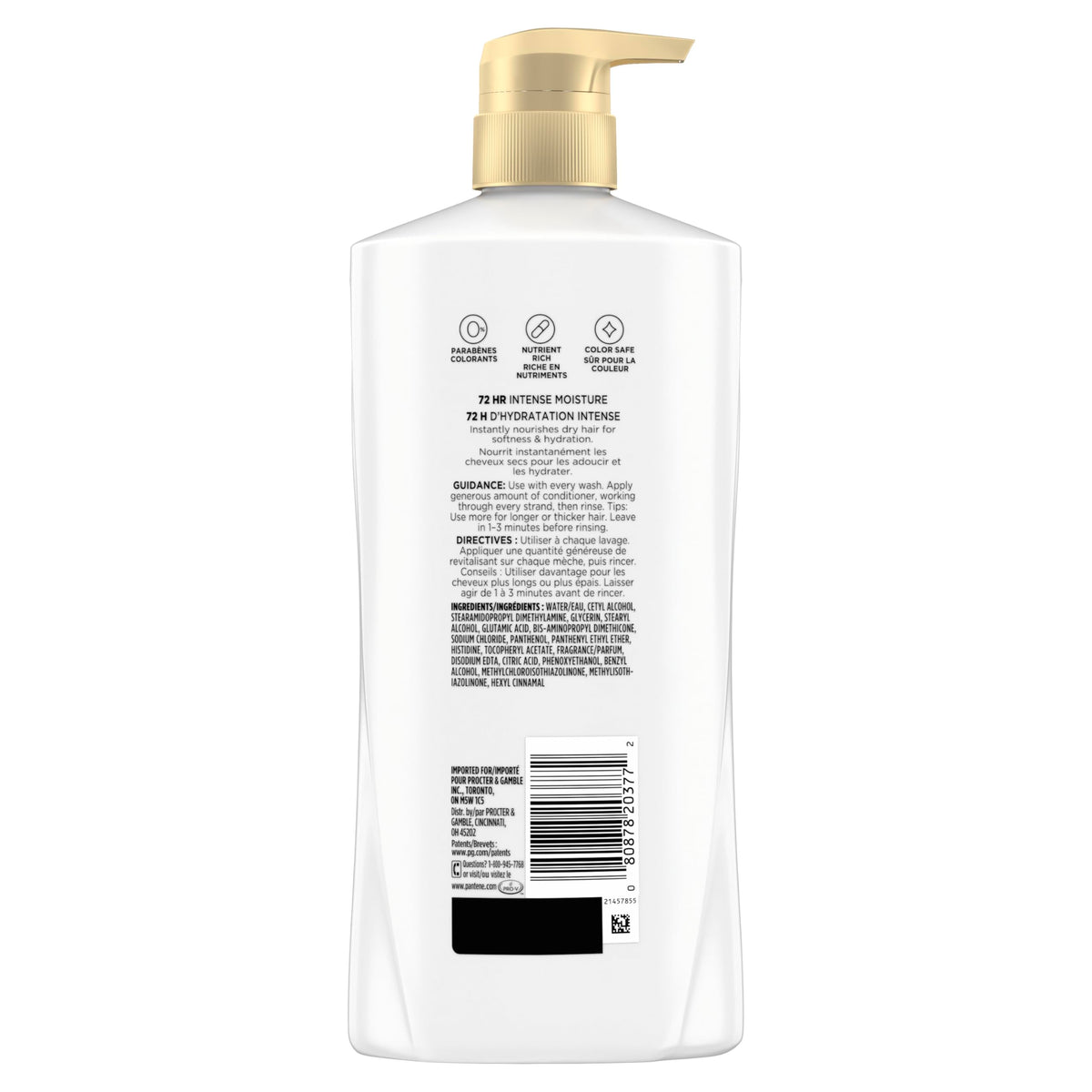 Pantene Shampoo & Conditioner Set, Daily Moisture Renewal with Vitamin E - Pro-V Nutrients for Dry, Color-Treated, Straight to Curly Hair, 72-Hour Hydration & Softness, Twin Pack, 52.8 Oz Total
