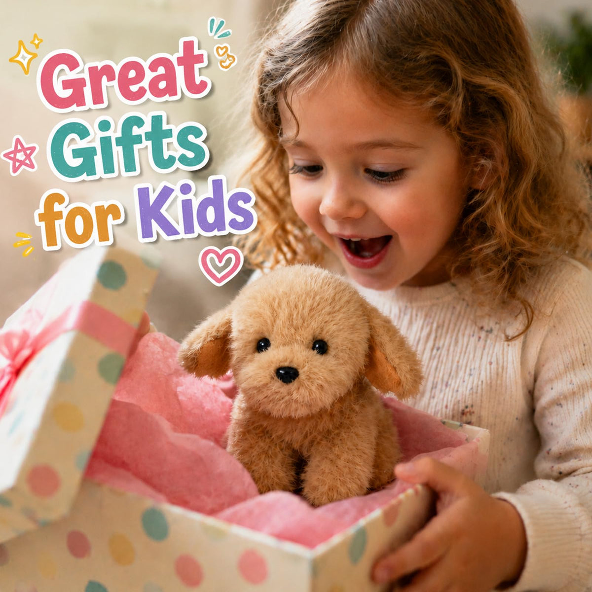Mushymallow Sitting Dog Stuffed Animal Soft Dog Plush Toy, Golden