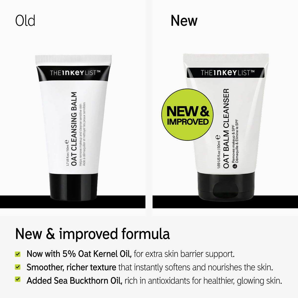 The INKEY List Oat Cleansing Balm 1.69 fl oz - New & Improved Formula