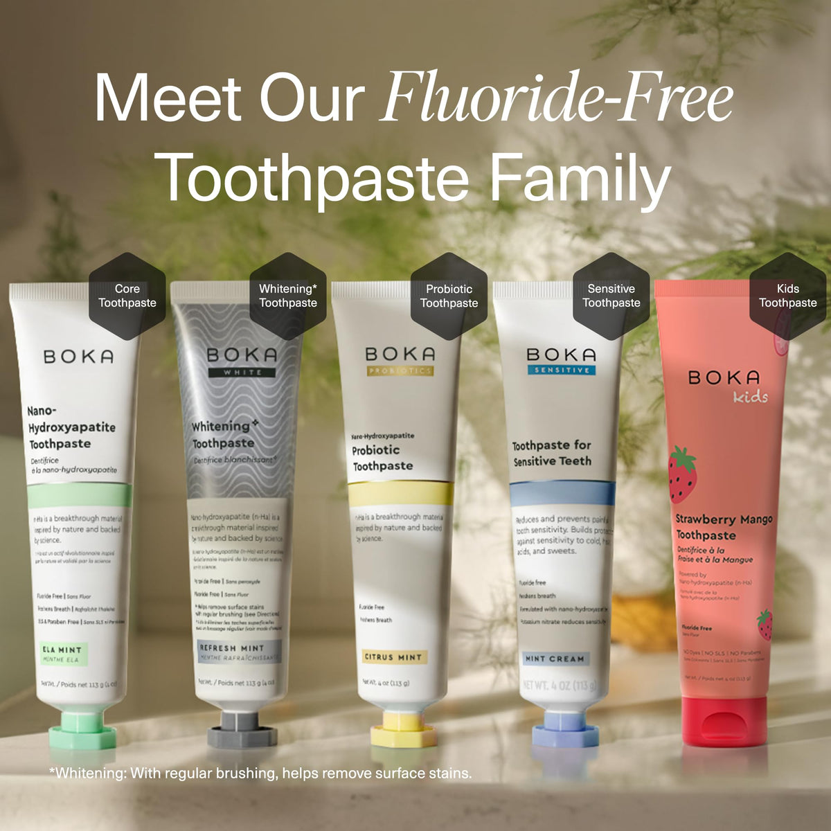 Boka Toothpaste - Nano Hydroxyapatite Toothpaste, Fluoride Free Toothpaste