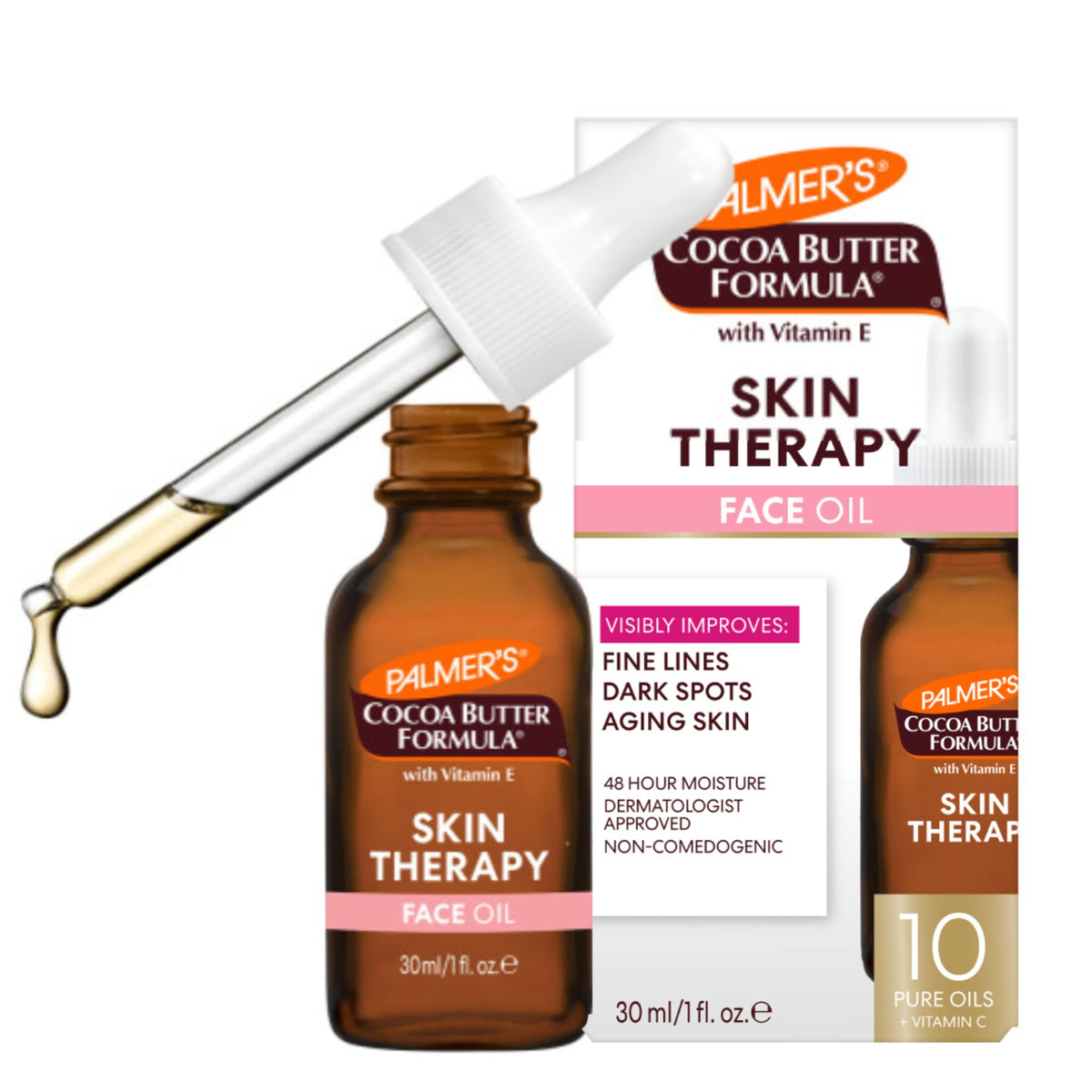 Palmer's Skin Therapy Face Oil, Moisturizing Cocoa Butter Formula (1 Fl Oz)