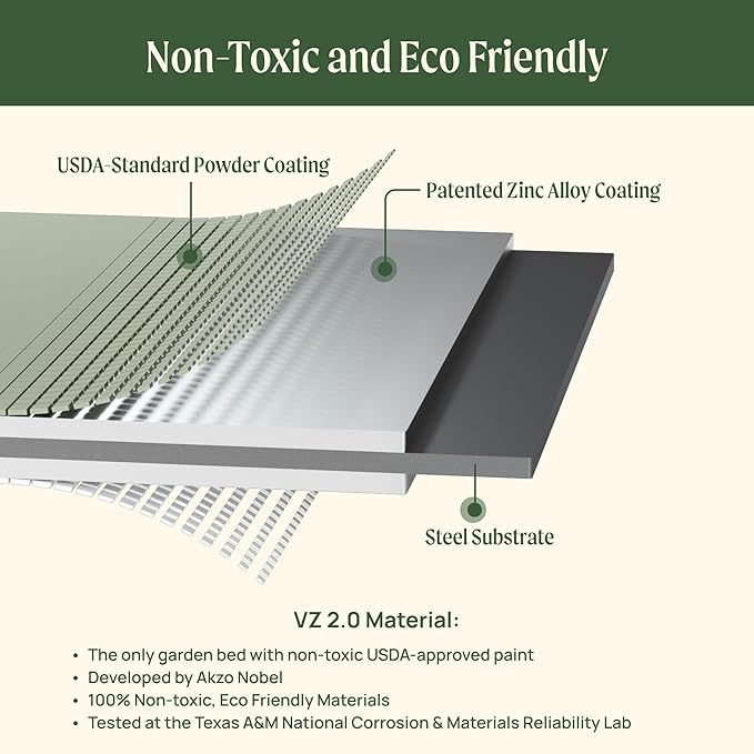 Elevated Raised Garden Bed-V Series, 2' x 4' Garden Beds with Legs & Storage Rack for Patio Porch, 700 Lbs Weight Capacity, Outdoor Planter Boxes for Gardening Herbs Vegetables Flowers, Modern Gray