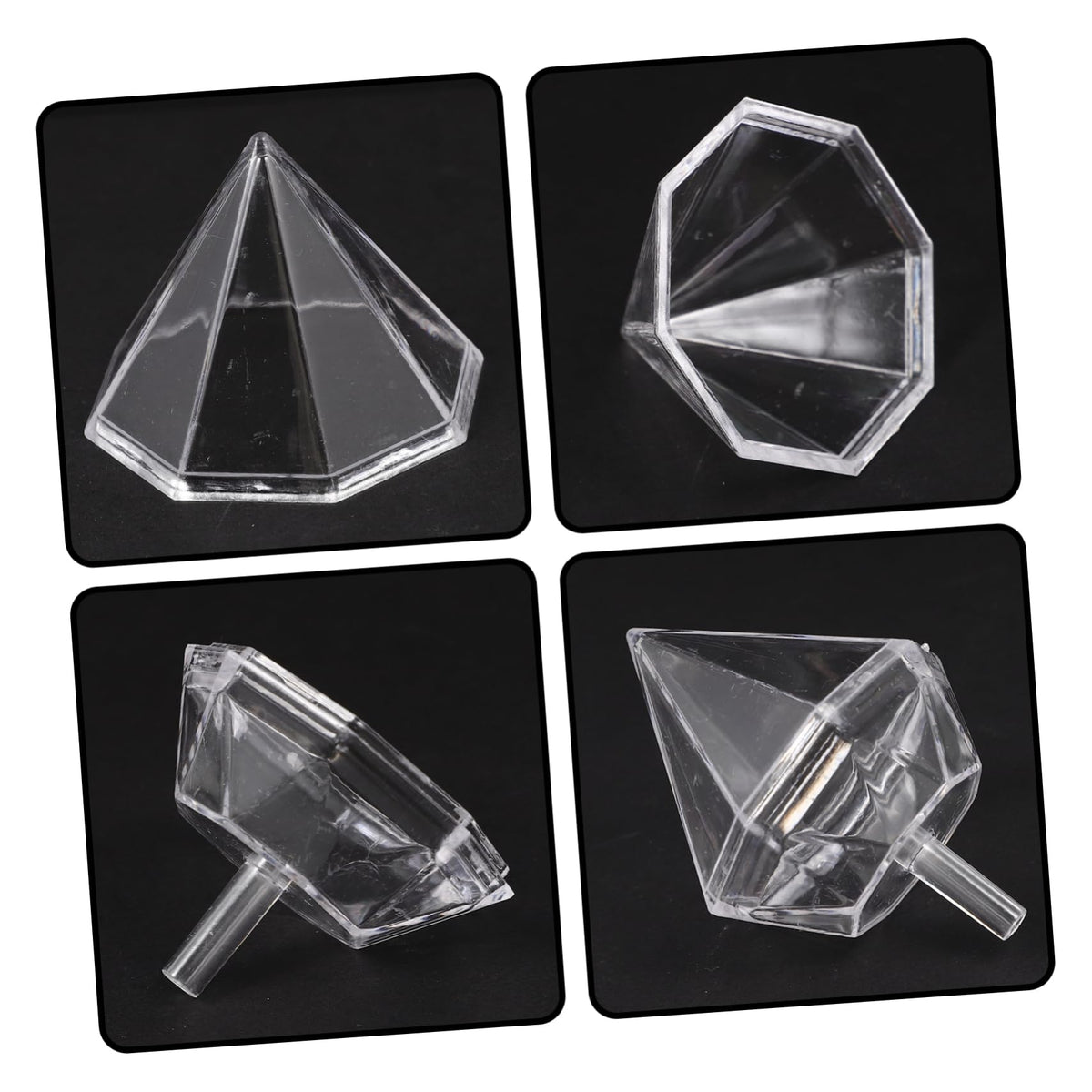 Mobestech 80pcs Clear for Chocolate Bouquet Packaging Transparent Flower Cups for for Parties and Celebrations