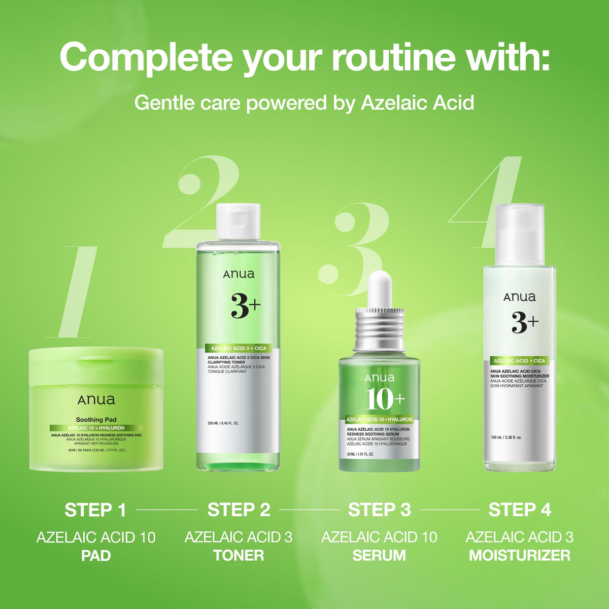 Anua Azelaic Acid 10 Hyaluron Redness Soothing Serum, 1.01 fl oz