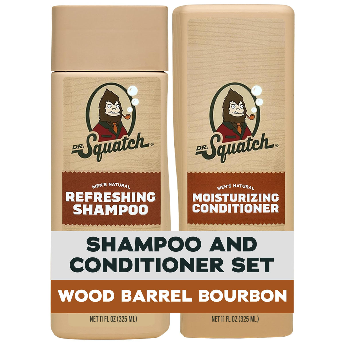 Dr. Squatch Men's Natural Shampoo and Conditioner Set (11 fl oz, 2-Pack)