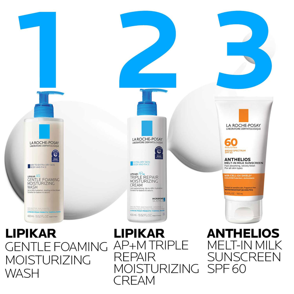 La Roche-Posay Lipikar AP+ Gentle Moisturizing Body Wash, 13.52oz