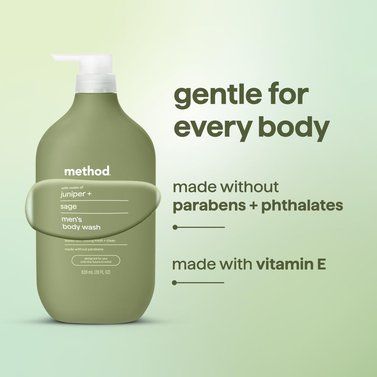 method Men’s Body Wash, Juniper + Sage, 28 fl oz