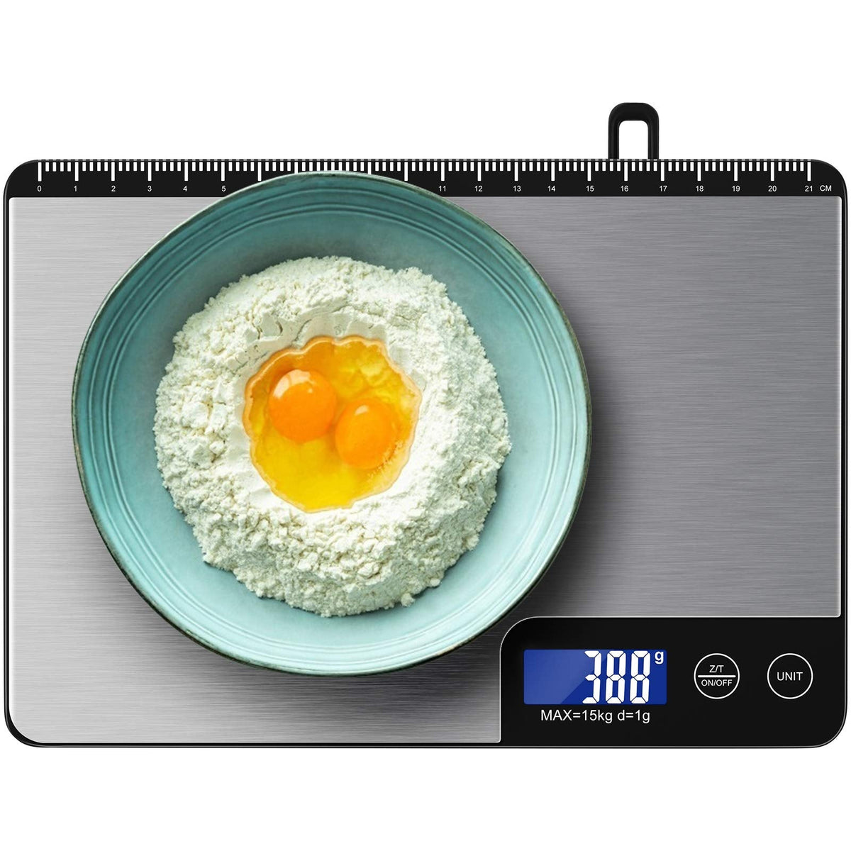 Diyife 33lb Digital Kitchen Scale with Large Weighing Area (9 in)