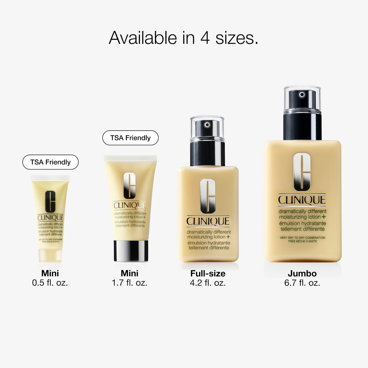 Clinique Dramatically Different Moisturizing Lotion+ | Hydrating Face Mositurizer With Glycerin and Urea | Strengthens Skin Barrier | Step 3 in 3-Step Skin Care Routine, 4.2 Fl Oz