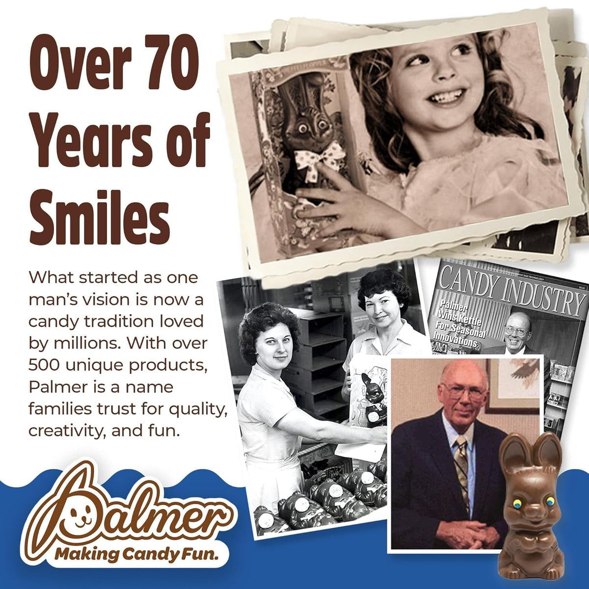 R.M. Palmer Double Crisp You're aMAZEing Card, Perfect for Valentine's Day, Edible Candy Game, Making Candy Fun Since 1948